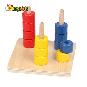 High quality educational wooden montessori blocks for children W12F092
