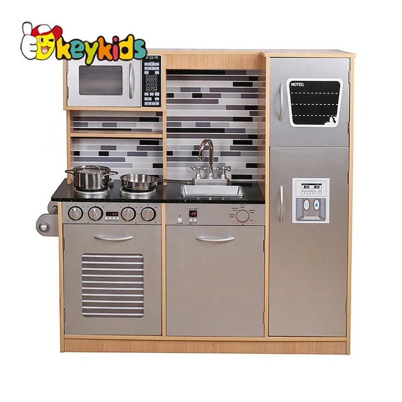 New design large wooden play kitchen toys for children W10C458B