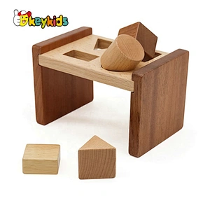 2019 New arrival educational wooden shape sorter for 9 month baby toys W13E085