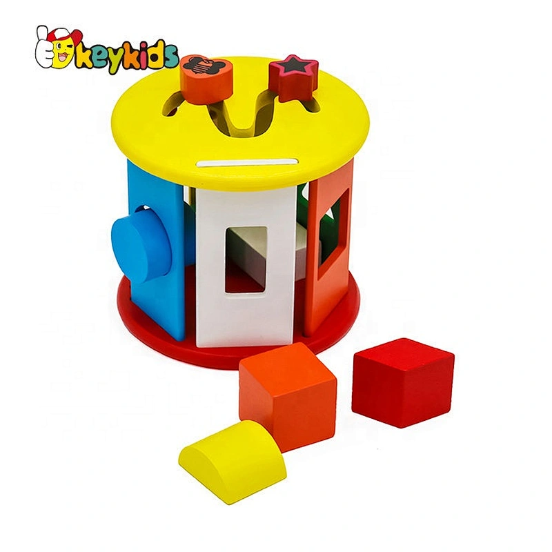 Creative multi-function shape sort wooden educational toys for toddlres W12D145
