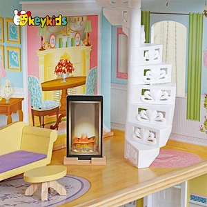 New Hottest Girls Play Wooden Big Barbie Doll Dream House Set For Wholesale W06A418