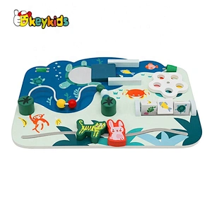 New design montessori wooden sensory busy board for children W12D236