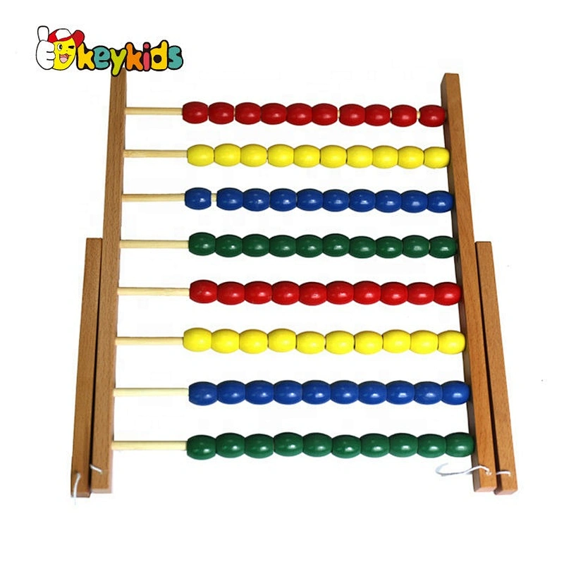 Handmade montessori learning wooden abacus for kids W12F108