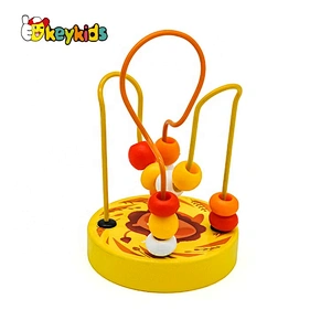 Customize classic wooden mini bead maze for kids W11B266