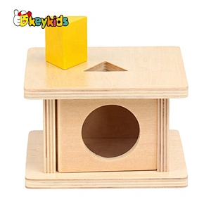 Best design Montessori box wooden object permanence games for baby W12F087