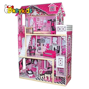 Top Sale Wooden Barbie Girl House Set For Wholesale W06A101