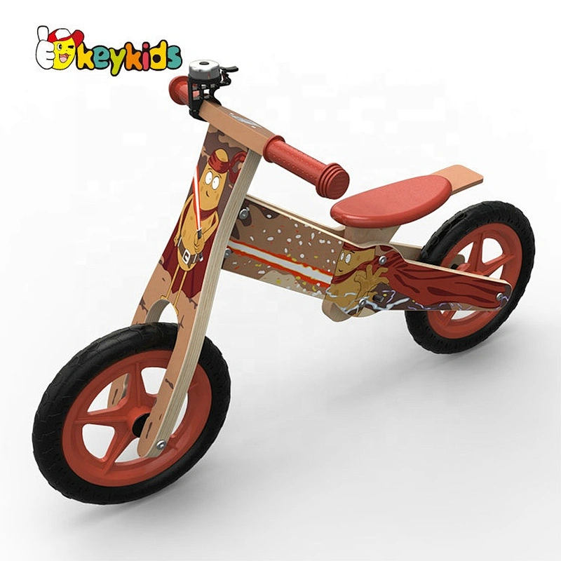Original Design Red Wooden Push Bicycle For Children W16C265