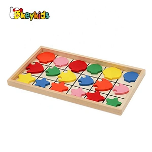 Top sale color education wooden learning center toys for kids W12E026