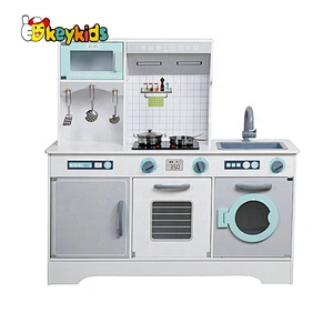 On sale modern wooden electric play kitchen for kids W10C467D