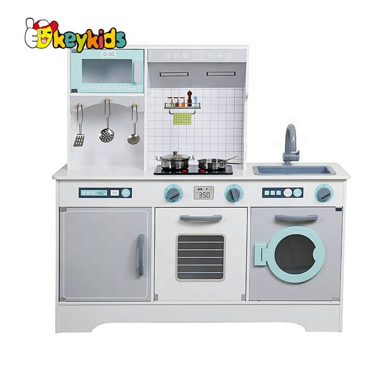 On sale modern wooden electric play kitchen for kids W10C467D