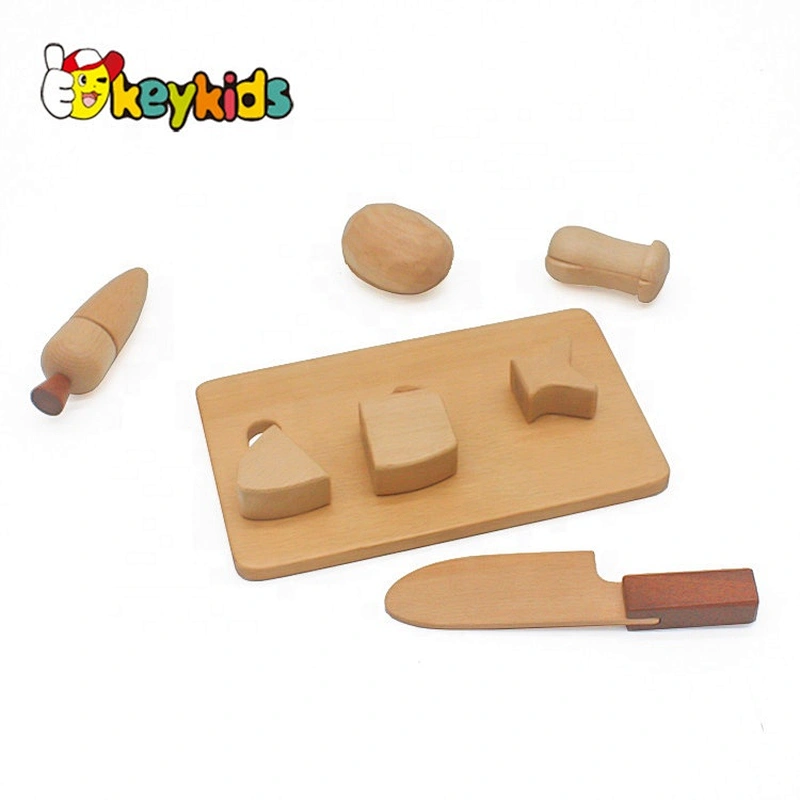 Most popular pretend play wooden cutting food toy for kids W10B255