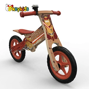 Original Design Red Wooden Push Bicycle For Children W16C265