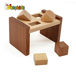 2019 New arrival educational wooden shape sorter for 9 month baby toys W13E085