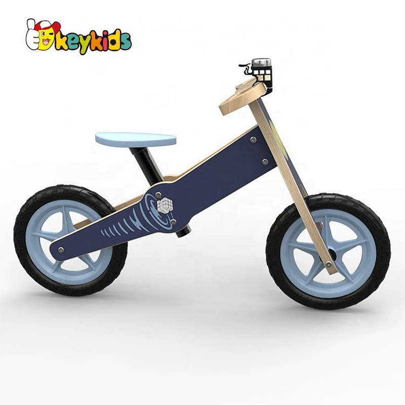 New design blue wooden my first balance bike for boys W16C280