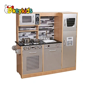 New design large wooden play kitchen toys for children W10C458B