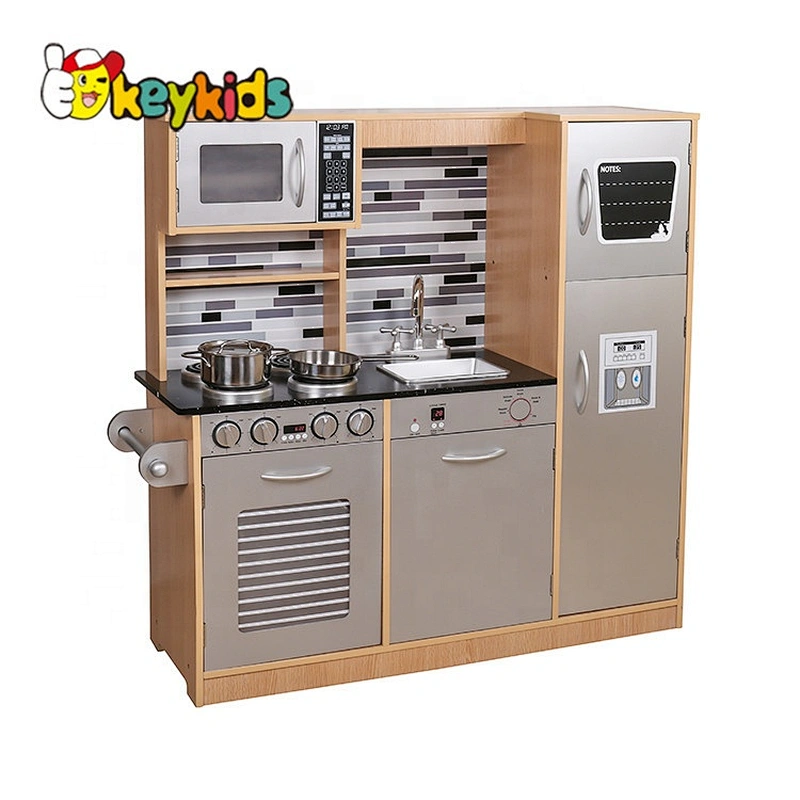 New design large wooden play kitchen toys for children W10C458B