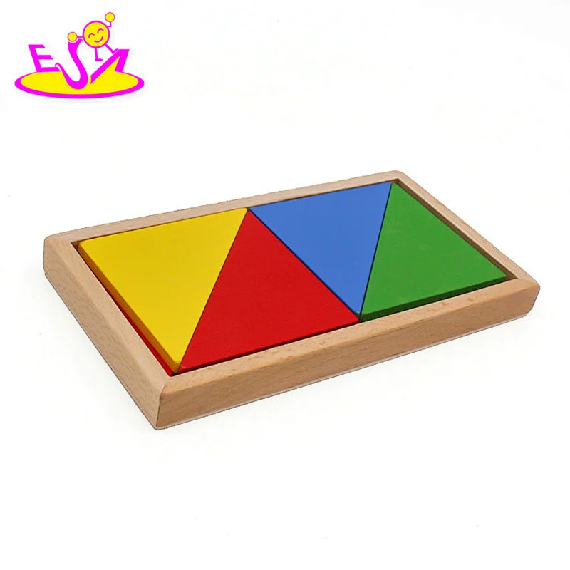 High quality 14 PCS baby teach aid combination wooden montessori toys for 3+ ages W12F033