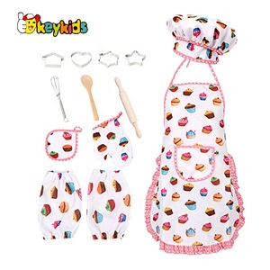 2021 Adorable  carton educational wooden chef set for kids W10D344