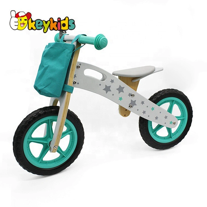 Newest Design Children Wooden Push Along Bike With Adjustable Seat W16C195