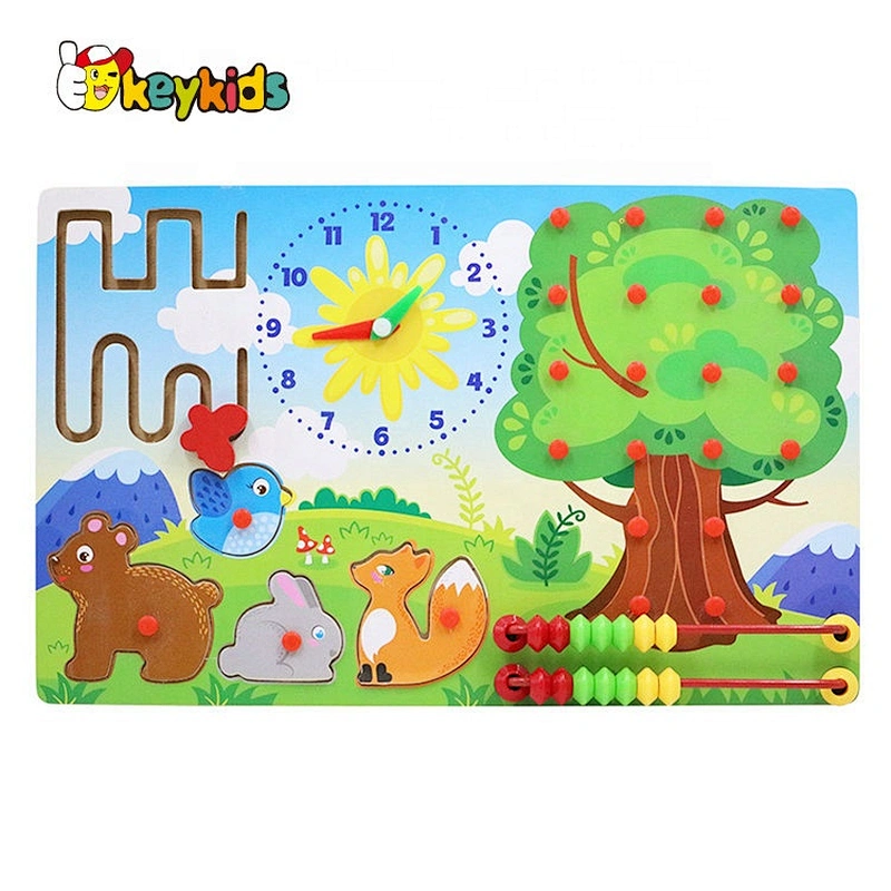 Top Sale Educational Wooden Wall Busy Board W11H068