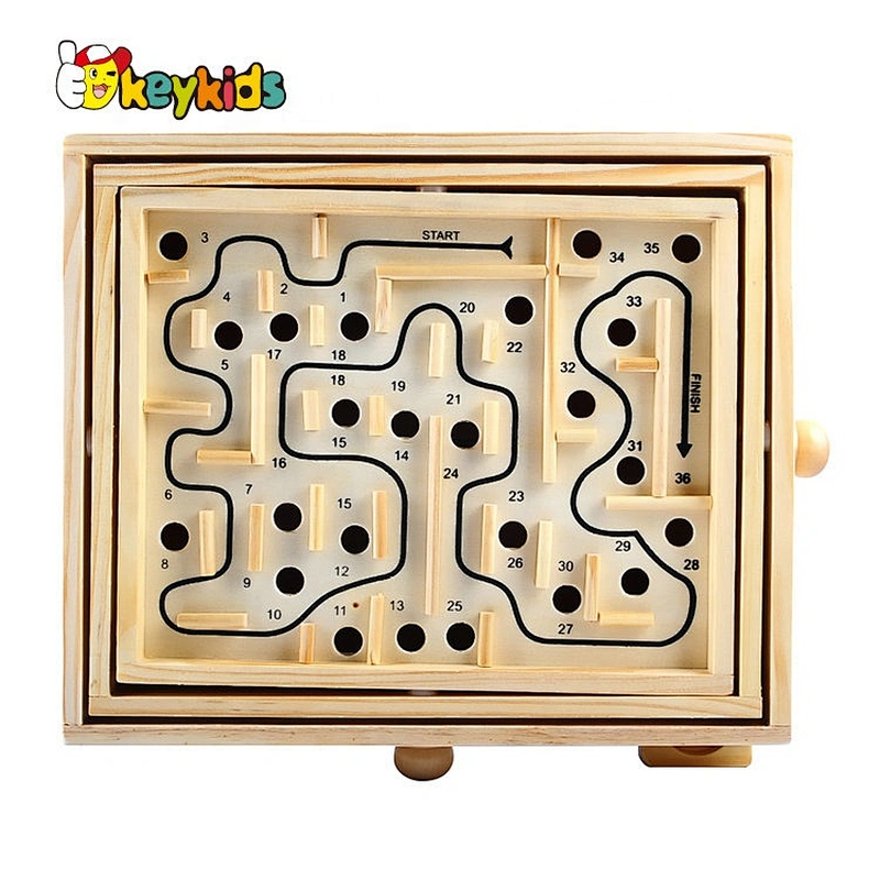 Hot selling educational wooden ball maze toy for kids W11H073
