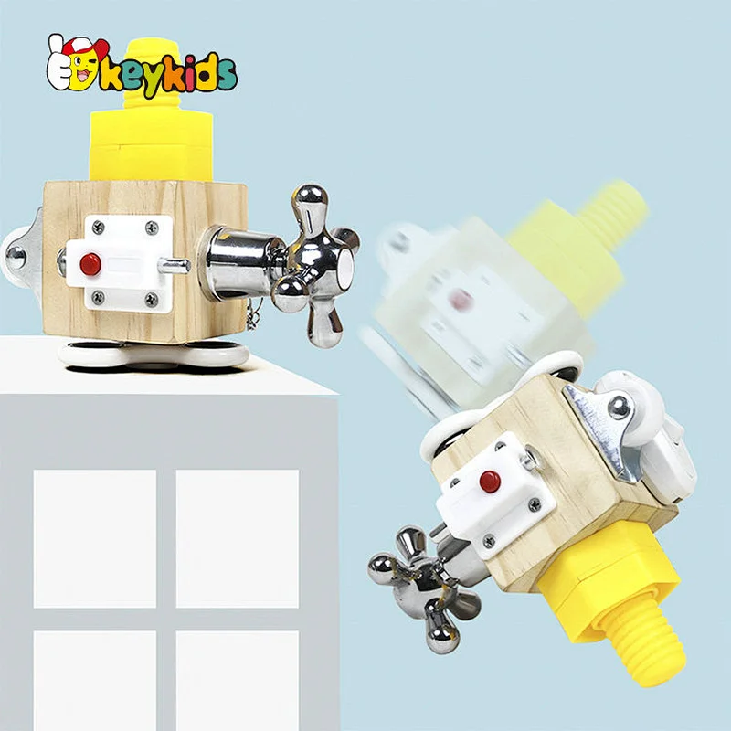 High quality wooden educational learning toys busy box for kids W12D297