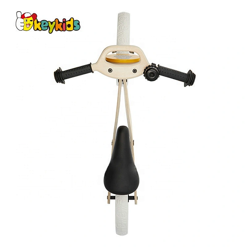 New design mini wooden yellow balance bike for kids W16C282