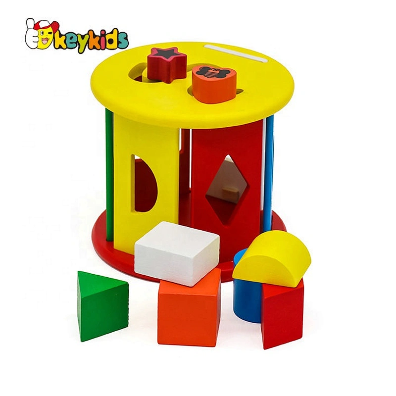 Creative multi-function shape sort wooden educational toys for toddlres W12D145