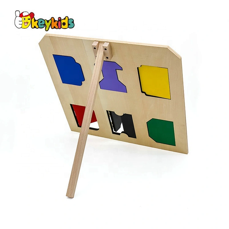 Custom travel busy board wooden latches board for children W12D166