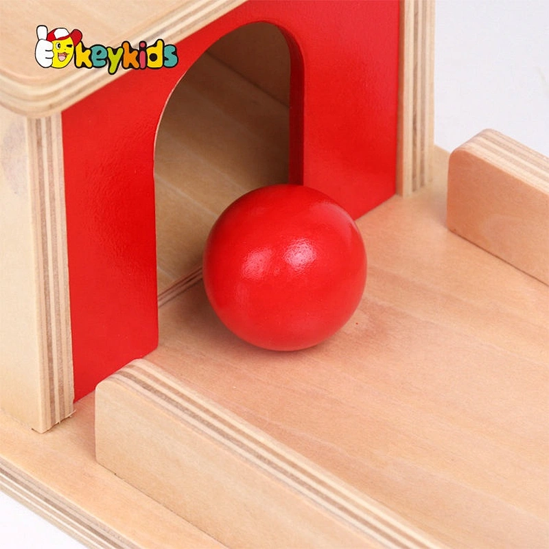 New fashion Montessori wooden object permanence box with tray W12F083B
