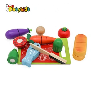 wholesale pretend play wooden fruit cutting toys for kids W10B357