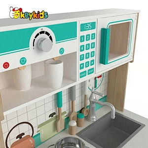 New design boys wooden kids kitchen play set for wholesale W10C600