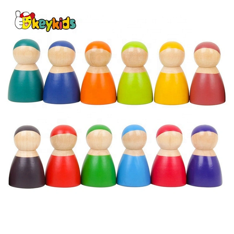 wholesale mini wooden peg people with customize W06D131