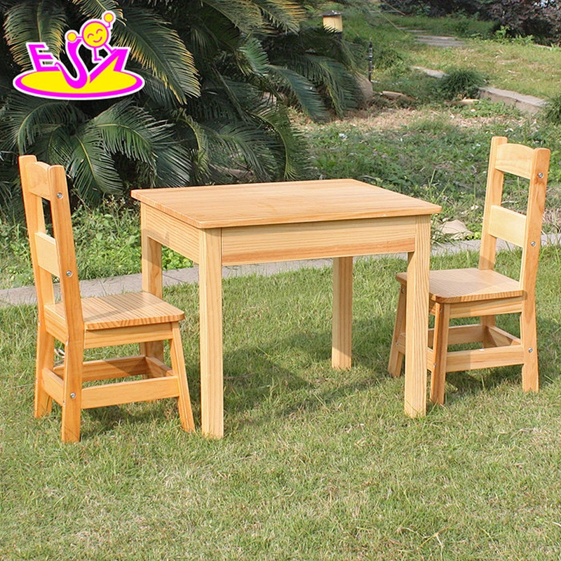Wholesale High Quality Wooden Kids Play Table Chairs W08G172