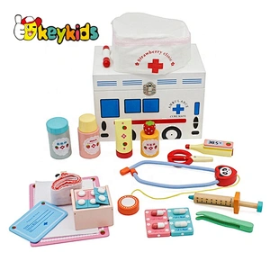Top sale children wooden doctor toys for wholesale W10D117