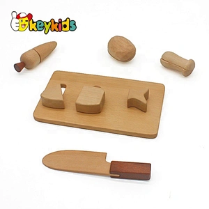 Most popular pretend play wooden cutting food toy for kids W10B255