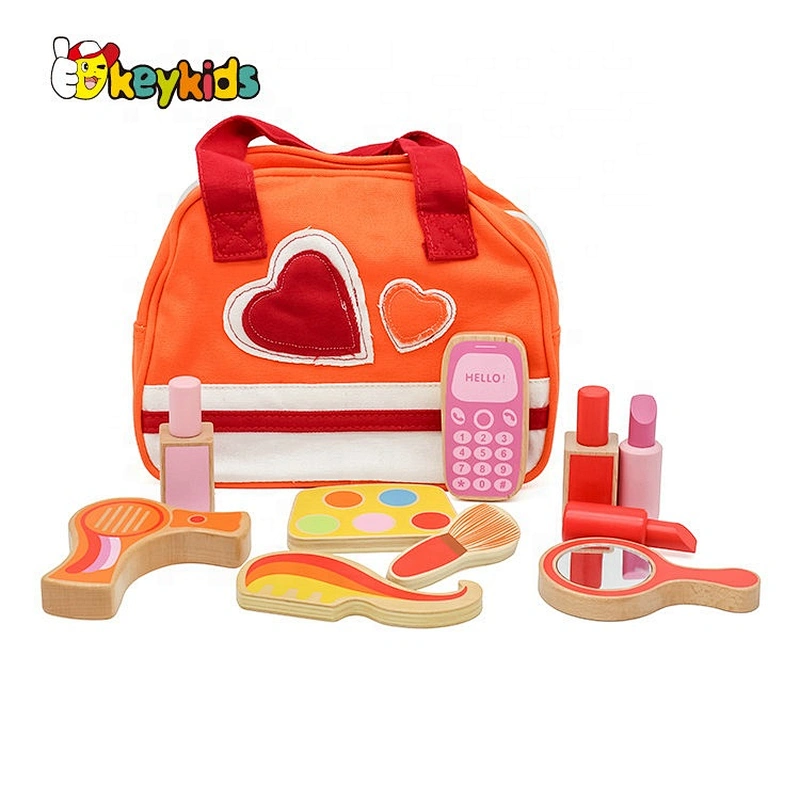 Wholesale kids wooden makeup set toy for pretend play W10D115