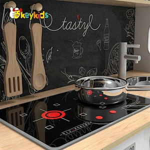 New arrival children wooden toy kitchen play set with accessories W10C546