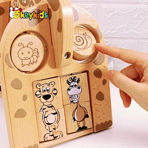 New released preschool wooden baby educational toys for 1 year old W11B280