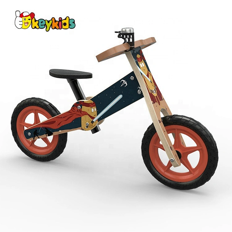 Original Design Red Wooden Push Bicycle For Children W16C265
