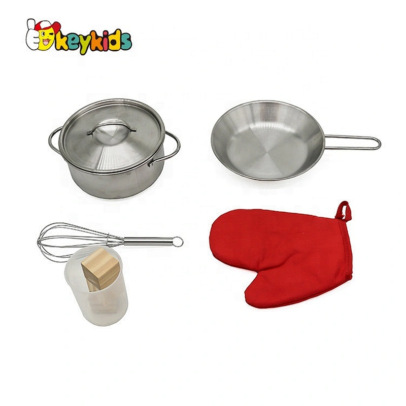 Ready to ship large white wooden kitchen play set with light and sound W10C493B