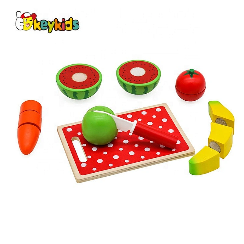 Most Popular Cutting Fruit Wooden Kitchen Toys For Kids W10B307