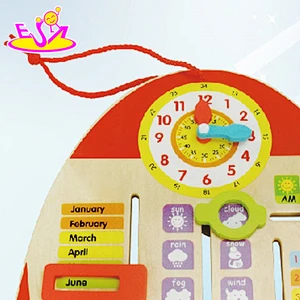 new fashion educational calendar wooden first toy for baby development W09F001