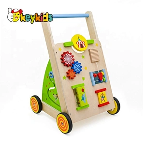 Top fashion multi-function wooden baby push walker with customize W16E143