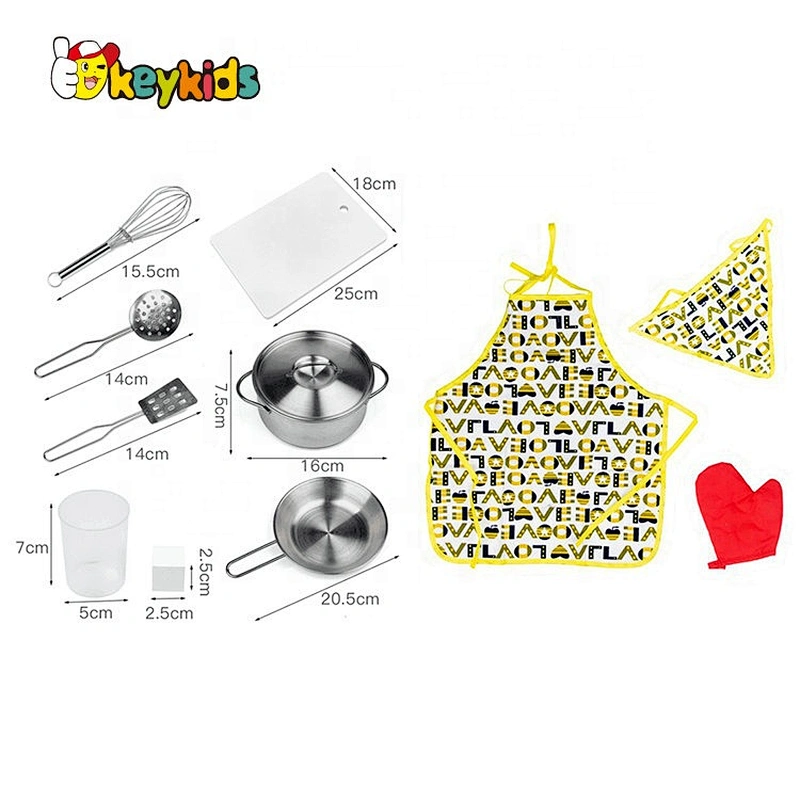 New design children wooden white kitchen toy with sound W10C493G