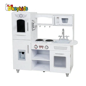 On sale white wooden kitchen toys for kids W10C543