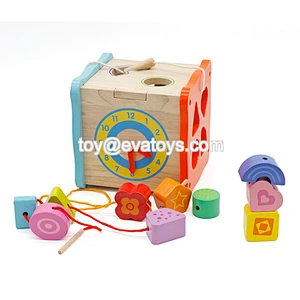 Top sale multi function education wooden activity box for kids W12D088B