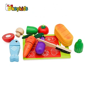 wholesale pretend play wooden fruit cutting toys for kids W10B357