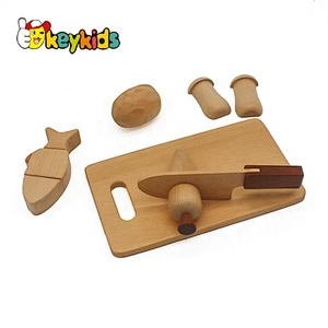 Most popular pretend play wooden cutting food toy for kids W10B255
