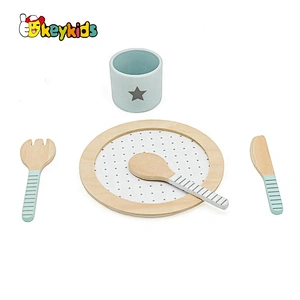 Customize pretend play wooden toy coffee cup for kids W10B319